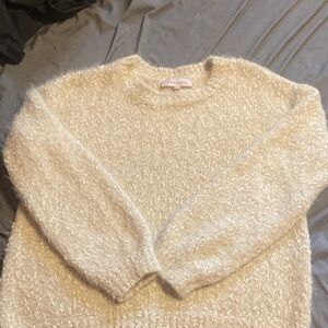 Philosophy Cream Textured Sweater